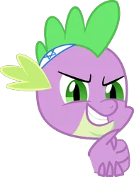 Size: 2383x3149 | Tagged: safe, ponerpics import, spike, dragon, secret of my excess, greedy, grin, image, jew, le happy merchant, meme, png, ponified meme, smiling, smirk, solo