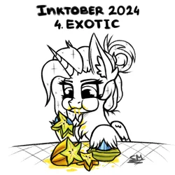 Size: 1000x1000 | Tagged: safe, artist:sunamoonmlp, derpibooru import, oc, oc:sunamoon, alicorn, pony, g4, cute, female, horn, image, inktober, inktober 2024, my little pony, png, wings