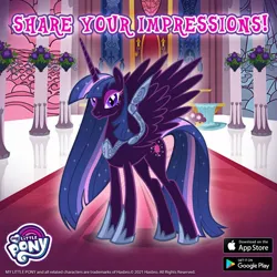 Size: 1080x1080 | Tagged: safe, derpibooru import, twilight sparkle, alicorn, gameloft, image, jpeg, nightmare twilight, nightmarified