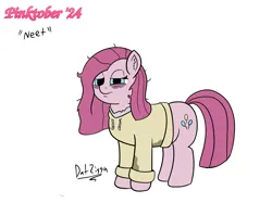 Size: 3644x2731 | Tagged: safe, artist:datzigga, derpibooru import, pinkie pie, earth pony, pony, image, messy mane, neet, png, solo