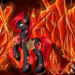 Size: 3000x3000 | Tagged: safe, artist:spidershii, derpibooru import, oc, oc:ruby aegis, unofficial characters only, pony, female, high res, image, mare, png, solo