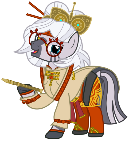 Size: 1656x1811 | Tagged: safe, artist:sketchmcreations, derpibooru import, zecora, zebra, g4, alternate hairstyle, alternate versions at source, chopsticks, chopsticks in hair, clothes, coat, cosplay, costume, female, glasses, gloves, goggles, headband, image, leggings, nightmare night costume, open mouth, open smile, png, purah, recorder, sandals, simple background, skirt, smiling, solo, the legend of zelda, the legend of zelda: tears of the kingdom, transparent background, vector