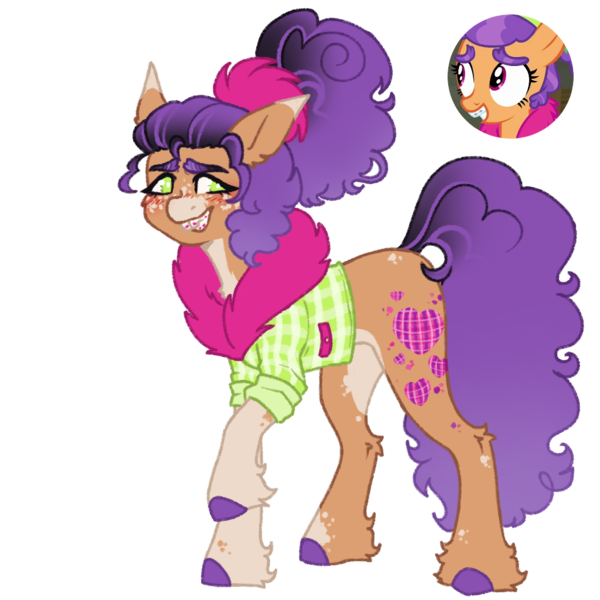 Size: 1000x1000 | Tagged: safe, artist:kazmuun, derpibooru import, plaid stripes, pony, series:kazmuun's drawing every pony, alternate design, image, png, simple background, transparent background