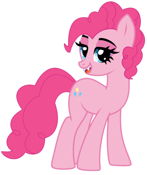 Size: 1890x2260 | Tagged: safe, artist:sscorpionsss, artist:twilyisbestpone, derpibooru import, pinkie pie, earth pony, pony, g4, base used, cute, diapinkes, eyeshadow, fangs, female, image, looking at you, makeup, mare, open mouth, open smile, pinkie pie day, png, pretty, simple background, smiling, solo, transparent background