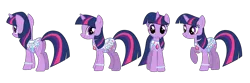 Size: 2400x800 | Tagged: safe, derpibooru import, official, twilight sparkle, pony, unicorn, g4, .svg available, female, image, mare, my little pony adventures, png, raised hoof, simple background, solo, transparent background, unicorn twilight, vector