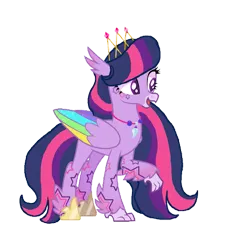 Size: 857x932 | Tagged: safe, artist:daydreamsunset23, derpibooru import, twilight sparkle, classical hippogriff, hippogriff, g4, base used, classical hippogriffied, colored wings, crown, female, folded wings, hippo sparkle, hippogriffied, image, jewelry, multicolored wings, necklace, open mouth, open smile, png, regalia, simple background, smiling, solo, species swap, transparent background, wings