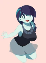 Size: 1280x1743 | Tagged: safe, artist:qsky, derpibooru import, coloratura, human, equestria girls, g4, breasts, busty coloratura, clothes, cute, equestria girls-ified, female, image, jpeg, open mouth, open smile, rara, rarabetes, smiling, solo