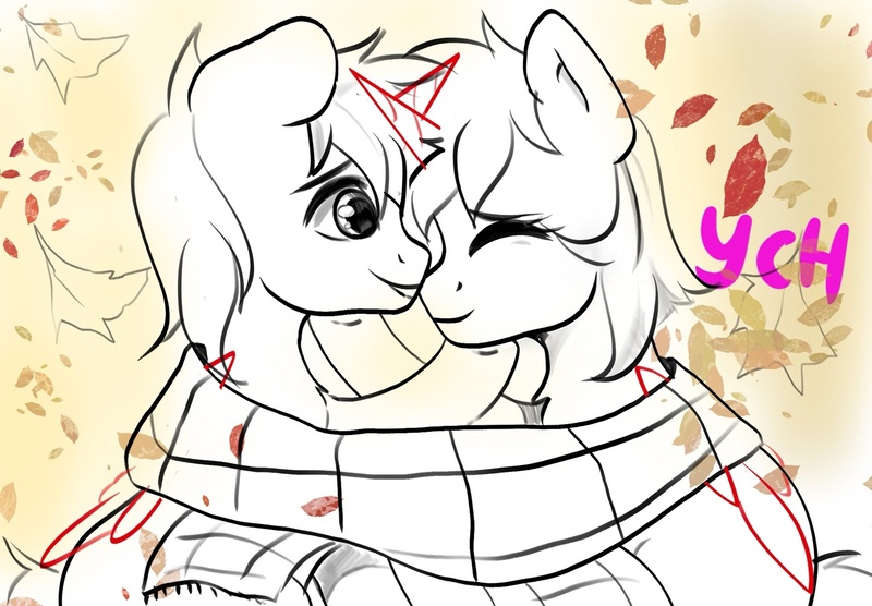 Size: 1280x889 | Tagged: safe, derpibooru import, oc, unofficial characters only, alicorn, earth pony, pegasus, pony, unicorn, commission, community related, couple, cute, duo, horn, image, jpeg, ych sketch, your character here