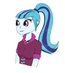 Size: 1078x1212 | Tagged: safe, artist:nismorose, derpibooru import, sonata dusk, human, equestria girls, g4, eyelashes, gem, image, jewelry, necklace, png, rainbow rocks 10th anniversary, simple background, transparent background