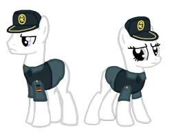 Size: 1291x993 | Tagged: safe, derpibooru import, pony, g4, base, baseball cap, cap, civil guard, clothes, gendarme, hat, image, merit, military, not porn, png, police, police pony, police uniform, polo shirt, spain, spanish description, template, uniform