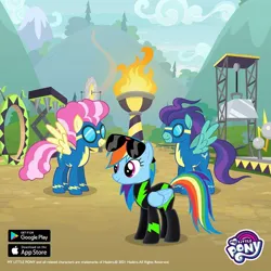 Size: 1080x1080 | Tagged: safe, derpibooru import, rainbow dash, pegasus, clothes, gameloft, image, jpeg, uniform, washouts uniform