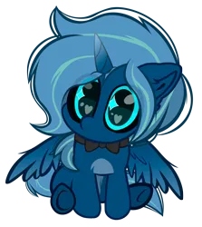 Size: 6684x7483 | Tagged: safe, artist:fededash, derpibooru import, oc, unofficial characters only, alicorn, absurd resolution, alicorn oc, chibi, cute, horn, image, looking at you, png, simple background, sitting, solo, transparent background, wings