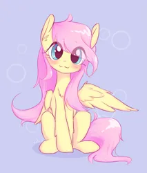 Size: 1923x2252 | Tagged: safe, artist:kaf_pone, derpibooru import, fluttershy, pegasus, pony, blushing, cute, daaaaaaaaaaaw, female, head tilt, image, looking at you, mare, one wing out, png, shyabetes, simple background, sitting, smiling, smiling at you, solo, wings