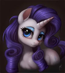 Size: 1800x2000 | Tagged: safe, artist:zetamad, derpibooru import, rarity, pony, unicorn, g4, bust, female, horn, image, jpeg, mare, portrait, simple background, solo