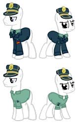 Size: 1462x2250 | Tagged: safe, derpibooru import, pony, g4, '90s, 1989, 2000s, 2010s, base, cap, civil guard, clothes, gendarme, hat, image, jacket, kepi, merit, military, necktie, png, police, police pony, police uniform, shirt, spain, spanish description, template, teresiana, teresiana cap, teresiana kepi, uniform