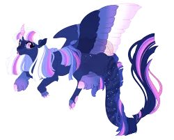 Size: 5100x4100 | Tagged: safe, artist:gigason, derpibooru import, oc, oc:sleight, draconequus, hybrid, colored wings, female, image, interspecies offspring, multicolored wings, offspring, parent:discord, parent:twilight sparkle, parents:discolight, png, simple background, solo, transparent background, wings