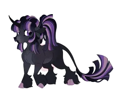 Size: 4200x3400 | Tagged: safe, artist:gigason, derpibooru import, oc, oc:cantrip, pony, unicorn, female, horn, image, mare, offspring, parent:king sombra, parent:twilight sparkle, parents:twibra, png, simple background, solo, transparent background