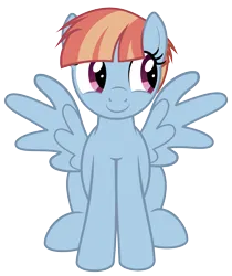 Size: 1295x1541 | Tagged: safe, artist:derphed2, derpibooru import, windy whistles, pegasus, pony, cute, female, image, mare, png, sitting, solo, spread wings, vector, windybetes, wings