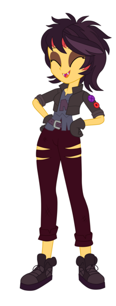 Size: 1900x4997 | Tagged: safe, artist:gmaplay, derpibooru import, screencap, sunset shimmer, human, costume conundrum, costume conundrum: sunset shimmer, equestria girls, equestria girls series, g4, spoiler:eqg series (season 2), clothes, converse, costume, cropped, eyes closed, fangs, halloween, halloween costume, holiday, image, my little pony equestria girls: better together, my little pony equestria girls: choose your own ending, open mouth, open smile, png, shoes, smiling, solo, vampire shimmer