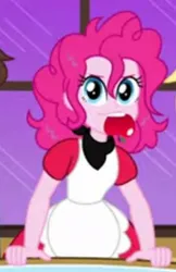 Size: 650x1003 | Tagged: safe, derpibooru import, pinkie pie, human, equestria girls, g4, apple, clothes, costume, food, halloween, halloween 2024, halloween costume, hazbin hotel, hellaverse, holiday, humanized, image, jpeg, niffty