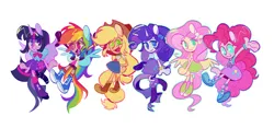 Size: 4440x2078 | Tagged: safe, artist:ember420, derpibooru import, applejack, fluttershy, pinkie pie, rainbow dash, rarity, twilight sparkle, human, equestria girls, g4, image, mane six, png, simple background, white background