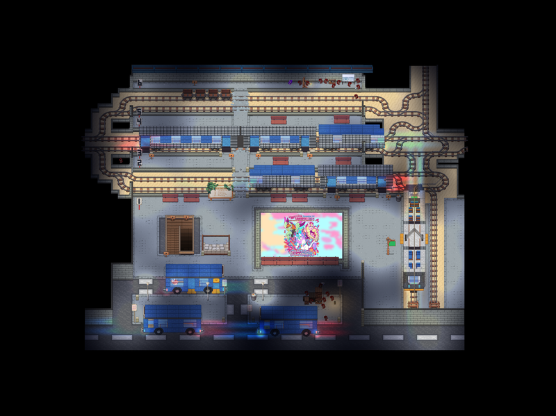 Size: 2624x1966 | Tagged: safe, derpibooru import, pony, pony town, food, image, map, no pony, png, pony town events, ponyville ciderfest 2024, railroad, railway station, subway, subway station