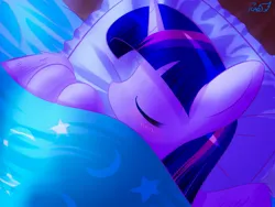 Size: 2048x1536 | Tagged: safe, artist:phoenixperegrine, derpibooru import, twilight sparkle, twilight sparkle (alicorn), alicorn, pony, g4, bed, cute, eyes closed, female, image, jpeg, mare, pillow, signature, sleeping, solo, twiabetes