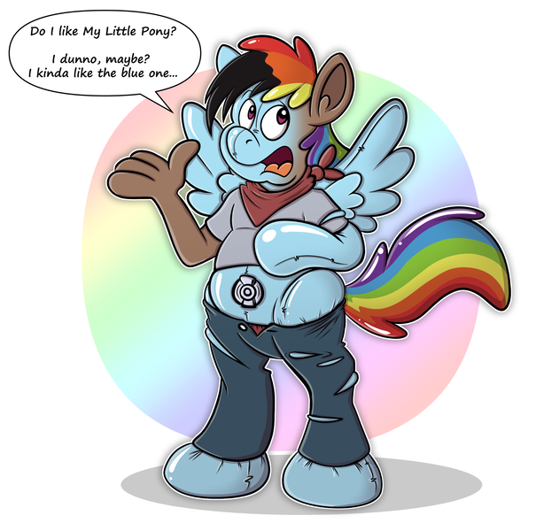 Size: 2165x2147 | Tagged: safe, artist:sketchymouse, derpibooru import, rainbow dash, human, inflatable pony, pegasus, pony, high res, human to pony, image, inflatable, inflation, outline, png, solo, speech bubble, transformation