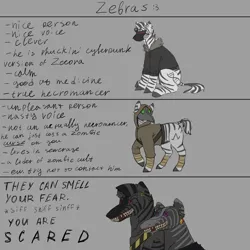 Size: 3000x3000 | Tagged: safe, artist:seemah, derpibooru import, golem, zebra, crossover, giant zebra, gray background, image, madness combat, madness project nexus, male, males only, png, simple background, sketch, species swap, zebrafied