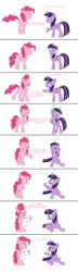 Size: 2500x8661 | Tagged: safe, artist:anonymousandrei, derpibooru import, pinkie pie, twilight sparkle, twilight sparkle (alicorn), alicorn, earth pony, pony, g4, 8 panel comic, comic, derpibooru exclusive, duo, frederic chopin, image, implied clopping, jpeg, misunderstanding, simple background, white background