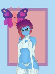 Size: 3072x4096 | Tagged: suggestive, artist:ticonderoka, derpibooru import, human, equestria girls, g4, g5, belly, belly button, breasts, busty misty brightdawn, collarbone, equestria girls-ified, female, g5 to equestria girls, g5 to g4, garter belt, generation leap, high res, image, midriff, misty brightdawn, png, rebirth misty, solo, solo female