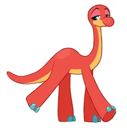 Size: 2839x2845 | Tagged: safe, artist:wtfponytime, derpibooru import, brontosaurus, dinosaur, bron (poppy playtime), crossover, image, png, poppy playtime, show accurate, simple background, solo, white background