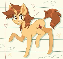 Size: 2048x1918 | Tagged: safe, artist:kelseyanimated, derpibooru import, oc, unofficial characters only, pony, unicorn, glasses, grin, horn, image, jpeg, smiling, solo, standing on two hooves