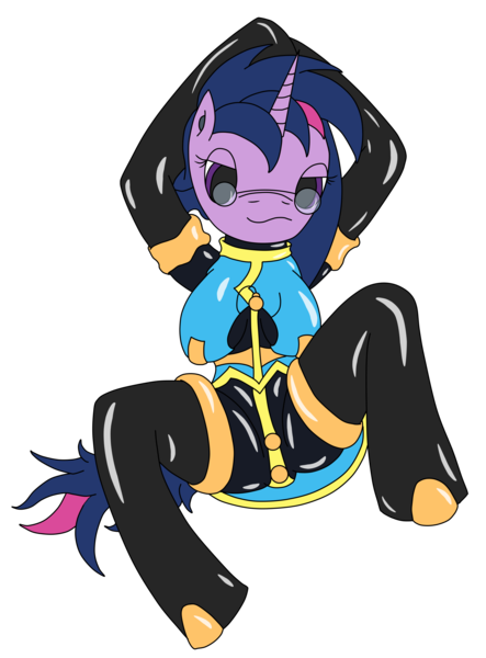 Size: 2150x2912 | Tagged: questionable, artist:timejumper, derpibooru import, twilight sparkle, anthro, unicorn, series:gaia 10k, alternate hairstyle, arkado sardaukar, boots, brainwashing, buttplug, clothes, evening gloves, glasses, gloves, horn, image, latex, latex boots, latex gloves, latex suit, long gloves, mind control, png, presenting, punklight sparkle, rubber drone, rubber suit, sex toy, shoes, simple background, solo, thigh boots, transparent background, unicorn twilight, uniform