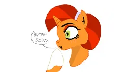 Size: 723x412 | Tagged: safe, artist:samarie, derpibooru import, stellar flare, pony, unicorn, g4, cute, horn, image, png, simple background, traditional art, white background