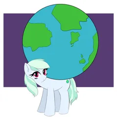 Size: 4078x4270 | Tagged: safe, artist:lillslim, derpibooru import, oc, unnamed oc, unofficial characters only, earth pony, pony, g4, absurd resolution, earth, globe, image, looking at you, png, simple background