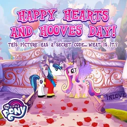 Size: 1080x1080 | Tagged: safe, derpibooru import, princess cadance, shining armor, alicorn, unicorn, g4, gameloft, horn, image, jpeg