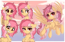 Size: 4300x2800 | Tagged: safe, artist:xvostik, derpibooru import, oc, oc:cotton seams, unofficial characters only, pegasus, pony, angry, chest fluff, commission, emotions, flying, image, looking at you, pegasus oc, pleading, png, shocked, shocked expression, simple background, spread wings, wings, ych result