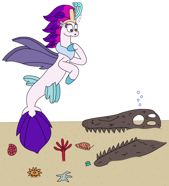 Size: 2092x2300 | Tagged: safe, artist:supahdonarudo, derpibooru import, queen novo, isopod, mosasaur, seapony (g4), starfish, g4, my little pony: the movie, bubble, coral, dorsal fin, female, fin, fin wings, fins, fish tail, flowing mane, flowing tail, fossil, image, ocean, png, sand, seabed, seashell, shell, simple background, skull, surprised, swimming, tail, transparent background, underwater, water, wings