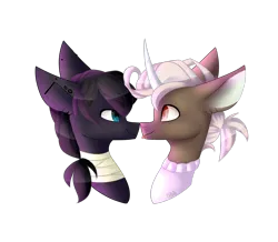 Size: 2623x2286 | Tagged: safe, artist:cookieholderowo, derpibooru import, oc, oc:sugar cubes, unofficial characters only, pony, unicorn, boop, horn, image, male, noseboop, png, simple background, stallion, transparent background