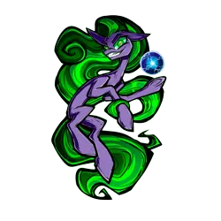 Size: 2000x2000 | Tagged: safe, alternate version, artist:jehr, derpibooru import, mane-iac, earth pony, pony, g4, power ponies (episode), antagonist, colored, commission, creepy, electricity, electro orb, evil, evil grin, female, glow, glowing eyes, green eyes, green hair, grin, image, keychain, lineart, long ears, long hair, long legs, long neck, long tail, looking at you, magic, mare, mummy, my little pony, my little pony annual 2014, one ear down, png, sharp teeth, simple background, sketch, smiling, smiling at you, solo, solo female, supervillain, tail, teeth, transparent background, underhoof