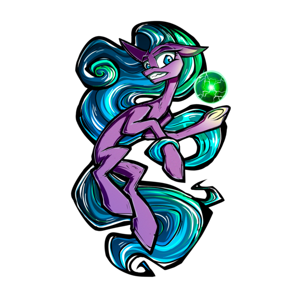 Size: 2000x2000 | Tagged: safe, alternate version, artist:jehr, derpibooru import, mane-iac, earth pony, pony, g4, power ponies (episode), antagonist, colored, commission, electricity, electro orb, female, glow, green glow, image, keychain, lineart, long ears, long hair, long legs, long neck, long tail, looking at you, magic, mare, my little pony, my little pony annual 2014, one ear down, png, scared, sharp teeth, shy, simple background, sketch, solo, solo female, supervillain, tail, teeth, transparent background, tresemme, underhoof