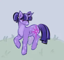 Size: 957x890 | Tagged: safe, artist:hederacea, derpibooru import, twilight sparkle, unicorn, g4, alternate design, horn, image, pastel, png, purple, purple mane, redesign, soft, soft shading, spots, spotted, twitterina design, unicorn twilight