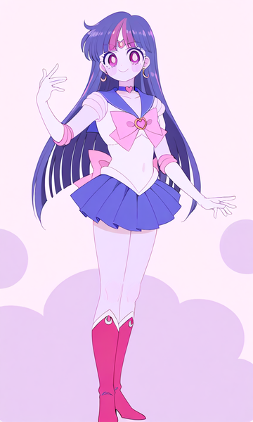 Size: 768x1280 | Tagged: safe, artist:rollyagami02, derpibooru import, twilight sparkle, human, equestria girls, g4, boots, clothes, female, high heel boots, image, png, sailor moon (series), sailor senshi, sailor twilight, sailor uniform, shoes, solo, uniform