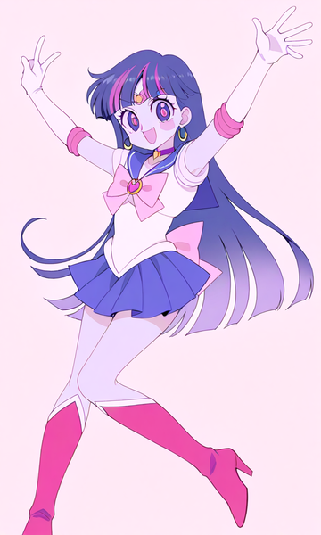 Size: 768x1280 | Tagged: safe, artist:rollyagami02, derpibooru import, twilight sparkle, human, equestria girls, g4, boots, clothes, female, high heel boots, image, png, sailor moon (series), sailor senshi, sailor twilight, sailor uniform, shoes, solo, uniform