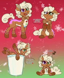 Size: 2052x2500 | Tagged: safe, artist:zackwhitefang, derpibooru import, oc, ponified, unofficial characters only, food pony, original species, pony, food, gingerbread pony, image, jpeg, pale belly, solo