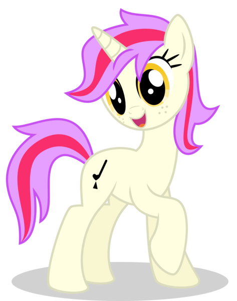 Size: 3000x3802 | Tagged: safe, artist:keronianniroro, derpibooru import, oc, oc:plucky pizzicato, unofficial characters only, pony, unicorn, g4, female, horn, image, looking at you, mare, open mouth, png, simple background, solo, transparent background, vector