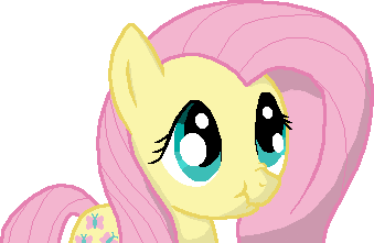 Size: 339x221 | Tagged: safe, artist:scootaloormayfly, derpibooru import, fluttershy, pegasus, pony, g4, cute, digital art, image, pixel art, png, scrunchy face, shading, simple background, solo, transparent background