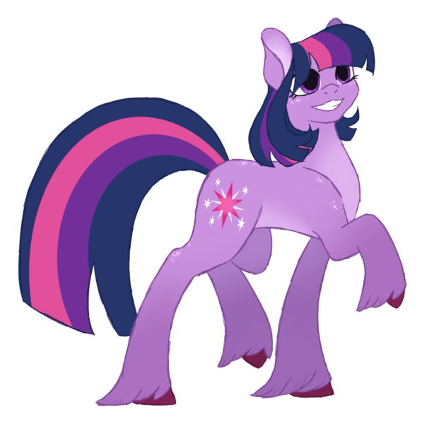 Size: 1280x1272 | Tagged: safe, artist:monochrome-sunsets, derpibooru import, twilight sparkle, earth pony, pony, earth pony twilight, image, png, race swap, simple background, solo, transparent background, unshorn fetlocks