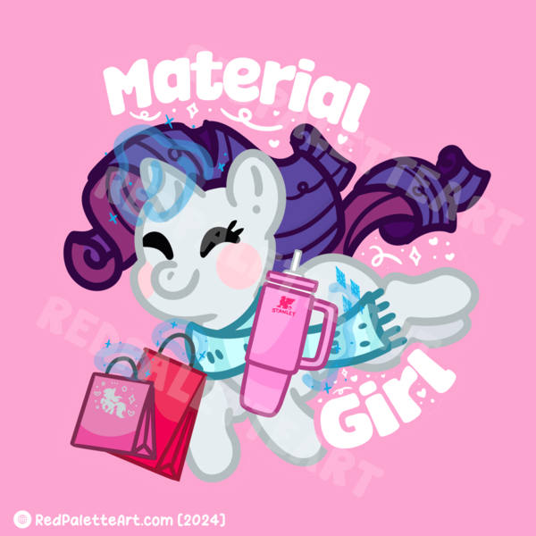 Size: 2500x2500 | Tagged: safe, artist:redpalette, derpibooru import, rarity, blushing, clothes, cute, eyes closed, image, jumping, leaping, magic, png, scarf, sparkles, telekinesis, watermark